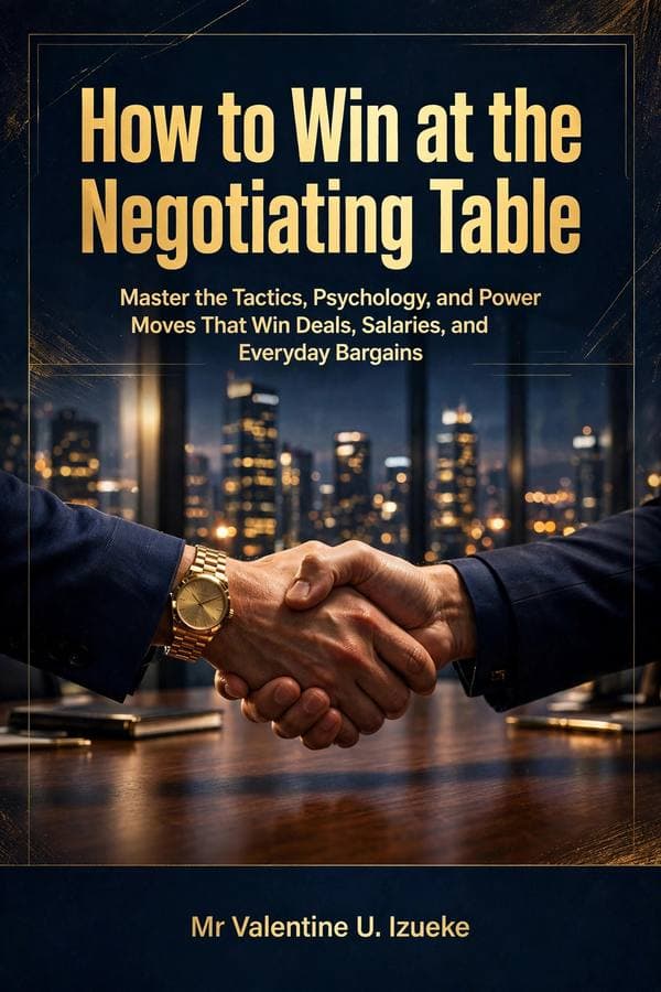 Cover of How to Win at the Negotiating Table by Mr Valentine U. Izueke